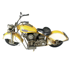 Miniatura Moto Motorcycle Yellow 1216 Verito