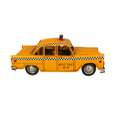 Miniatura Colecionável Carro Taxi Nova York NYC 69 Verito – Metal, Escala 1:18, Decorativo e Retrô