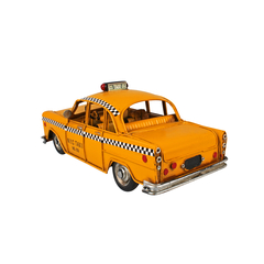 Miniatura Colecionável Carro Taxi Nova York NYC 69 Verito – Metal, Escala 1:18, Decorativo e Retrô