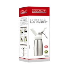 Garrafa Sifão Profissional Para Chantilly 500ml Hauskraft - loja online