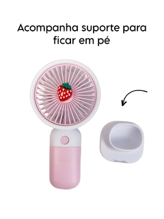 Mini Ventilador Portátil Recarregável Com Suporte Lelong LE-755 - comprar online