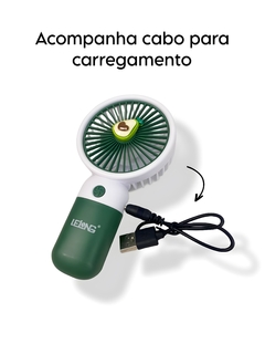 Mini Ventilador Portátil Recarregável Com Suporte Lelong LE-755 - loja online