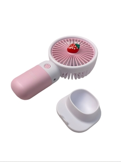 Imagem do Mini Ventilador Portátil Recarregável Com Suporte Lelong LE-755