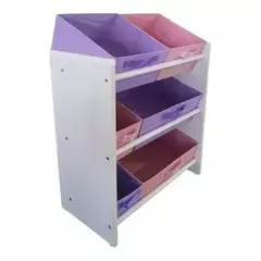 Organizador Feminino Rosa e Lilás - Tamanho 60x76x30: Mantenha Seu Espaço Organizado com Estilo - comprar online