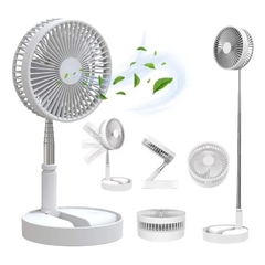 VENTILADOR PORTÁTIL RETRÁTIL DE COLUNA ATÉ 1METRO SILENCIOSO RECARREGÁVEL - comprar online