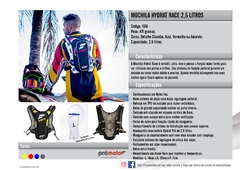 Mochila Hidrat Race 2,5 Litros Cor:Azul