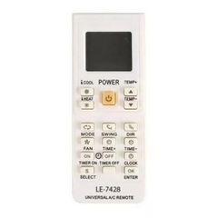 CONTROLE REMOTO UNIVERSAL PARA AR CONDICIONADO LE7428