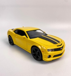 Miniatura De Carro Chevrolet Camaro Amarelo Em Metal Maisto