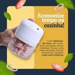 Processador Mini de Alimentos Elétrico Sem Fio - Prático e Versátil - 250ml