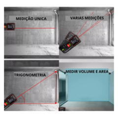 Trena Laser Digital Medidor De Distância 50 Metros Com Nível - loja online