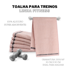 KIT TOALHA FITNESS 6 PEÇAS - Cor: Rosa Blush - MLK UP STORE LTDA