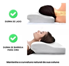 Travesseiro Nasa Cervical Anatômico- Adeus Dores nas Costas - OrtoGold