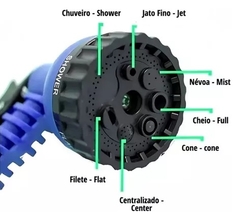 Mangueira Mágica 30 metros Jardim Flexível Reforçada 7 Tipos de jatos diferentes - comprar online