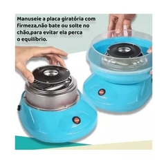 Máquina De Algodão Doce Para Festa Portátil Mini 110V AZUL - MLK UP STORE LTDA