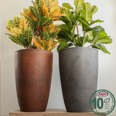 Vaso Liso Cônico 38 (41L) Cor Aço Corten JAPI - comprar online