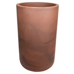 Vaso Match 45 com Prato (88L) Cor Aço Corten JAPI - MLK UP STORE LTDA