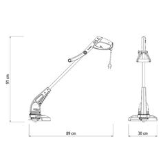 Aparador de Grama Elétrico 1000W 127V (280mm) TRAMONTINA na internet