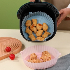 Forma Assadeira Para Fritadeira Air Fryer Em Silicone Flexível Lavável na internet