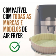 Forma Assadeira Para Fritadeira Air Fryer Em Silicone Flexível Lavável na internet