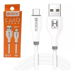 Cabo de Dados e Carregamento Turbo 4.0 Tipo C e USB - 2 Metros