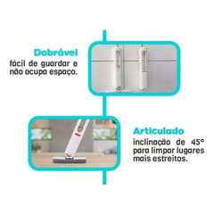 MINI MOP RODO DE LIMPEZA PORTÁTIL ESFREGAO DOBRAVEL MULTIUSO