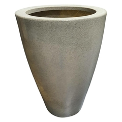 Vaso Cone Liso 55 (42L) Cinza Granito VASAP - MLK UP STORE LTDA