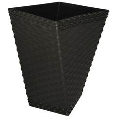 Vaso Twister Rattan Pequeno (12L) Preto INJEPLASTEC - comprar online