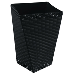 Vaso Twister Rattan Pequeno (12L) Preto INJEPLASTEC - comprar online