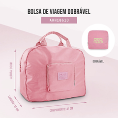 Bolsa de Viagem Dobrável Trapézio Estampa Lisa Jacki Design - MLK UP STORE LTDA