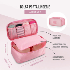 Bolsa Porta Lingerie Estampa Lisa Jacki Design - MLK UP STORE LTDA