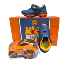 TENIS KIDY PLAY MARINHO/LARANJA 25 - comprar online