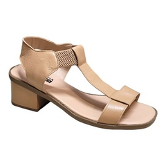 SANDALIA SALTO BLOCO GRACINHASHOES COURO 1117 ROSADO