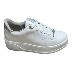 TENIS VIA MARTE 23-13506-01 BRANCO/PRATA