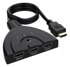 Divisor Hdmi Switch 3x1 Adaptador Cabo 3 Entradas E 1 Saída ACES0021