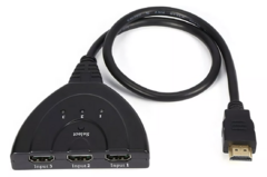 Imagem do Divisor Hdmi Switch 3x1 Adaptador Cabo 3 Entradas E 1 Saída ACES0021