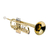 Trompete Harmonics Bb HTR-300L - dourado com estojo