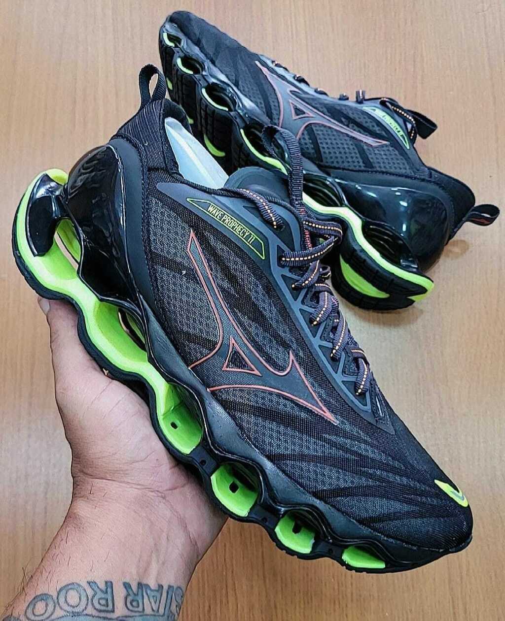 MIZUNO WAVE PROPHECY 11 PRETO VERDE outletstarroots