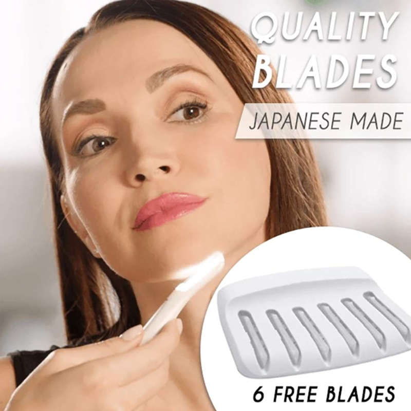 Perfilador Electrico de Vello Facial con Luz Integrada