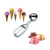 Cuchara Bochera P Bocha Helado Cupcake C/ Resorte Acero Inox