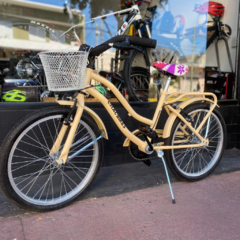 BICICLETA PLEYERA RODADO 20 DE NENA BEIGE - tienda online