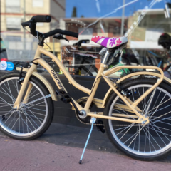 BICICLETA PLEYERA RODADO 20 DE NENA BEIGE - CHACBIKES