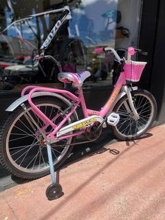 BICICLETA DE NIÑA RODADO 20 PYTHON COLOR ROSA