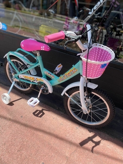 BICICLETA DE NIÑA PYTHON RODADO 16 COLOR VERDE AGUA en internet