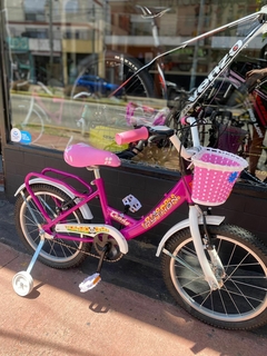 BICICLETA DE NIÑA RODADO 16 PYTHON COLOR ROSA - tienda online