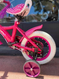 BICICLETA DE NIÑA RODADO 12 ROSA RUEDA CON RAYOS - comprar online