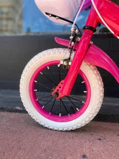 BICICLETA DE NIÑA RODADO 12 ROSA RUEDA CON RAYOS en internet