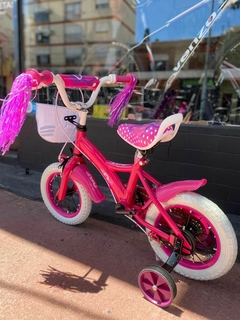 BICICLETA DE NIÑA RODADO 12 ROSA RUEDA CON RAYOS - CHACBIKES