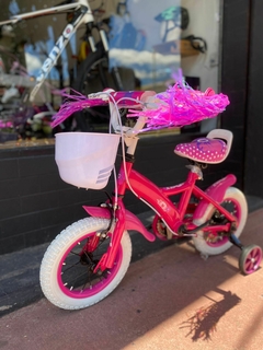 BICICLETA DE NIÑA RODADO 12 ROSA RUEDA CON RAYOS