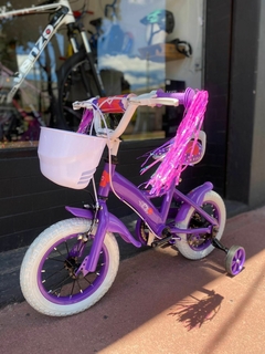 BICICLETA DE NIÑA RODADO 12 ROSA RUEDA CON RAYOS - tienda online