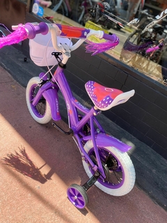 BICICLETA DE NIÑA RODADO 12 VIOLETA RUEDA CON RAYOS - CHACBIKES